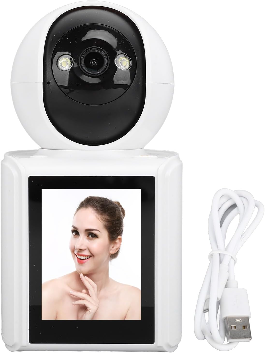 1080P Indoor Security Camera with Two-Way Audio Multi-Mode Surveillance System for Home Monitoring Motion Detection 2.8 Inch HD Screen Nanny Cam for Child Elder Care image number 1