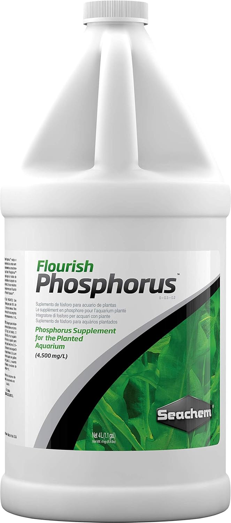 Seachem Flourish Phosphorus Plant Supplement 4L, 1 Liter 4 L/ 1 Fl. Gal.