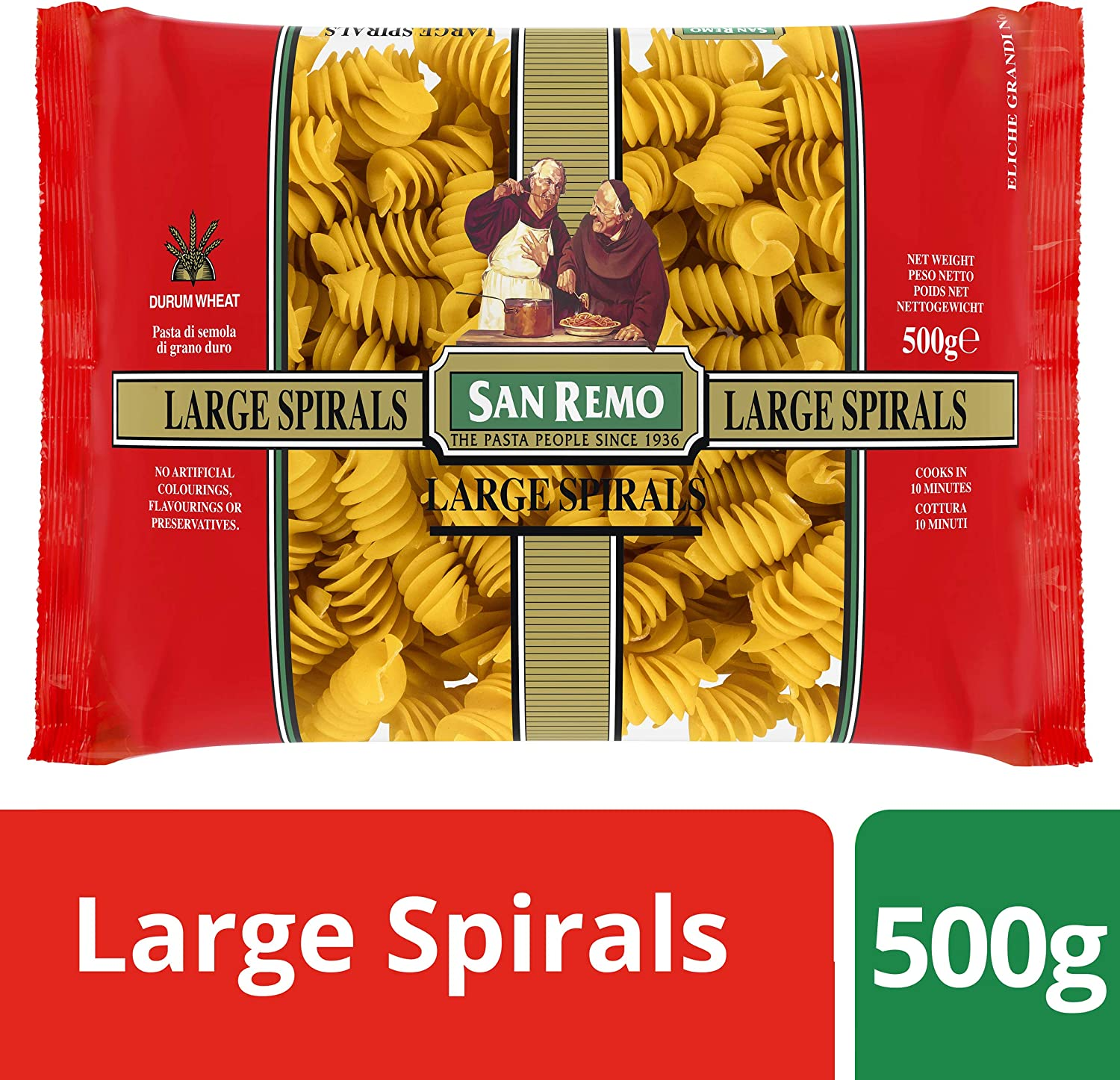 San Remo San Remo Large Spirals, 500 G, No Flavor image number 2