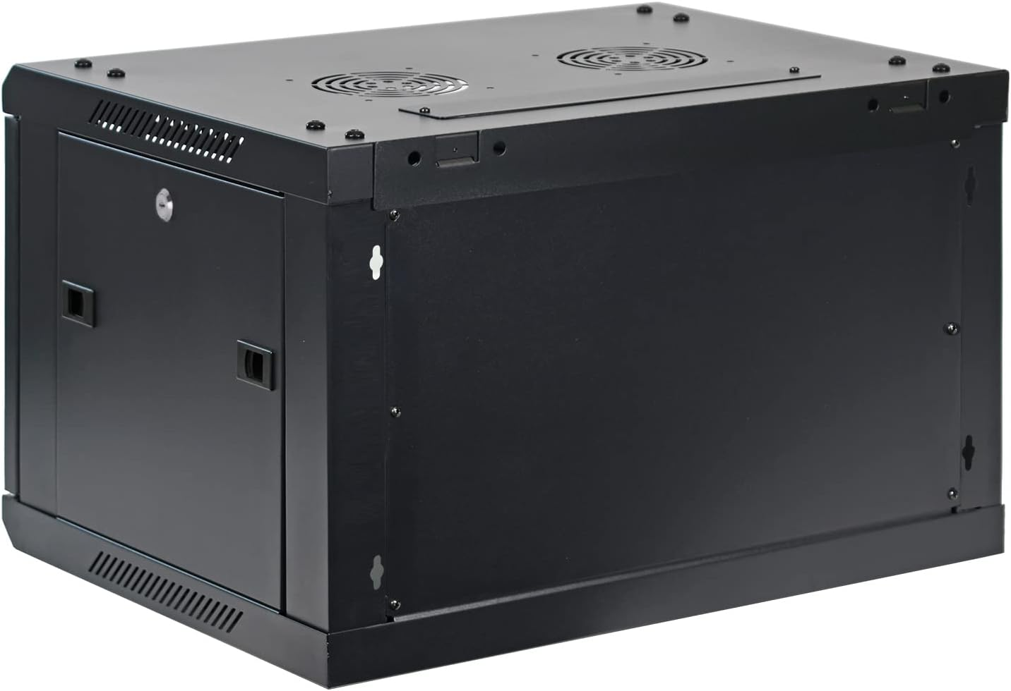 AEONS Professional Wall Mount IT Cabinet Enclosure 19-Inch Server Network Rack with Vented Door (6U-18In Depth, Glass Door) image number 2