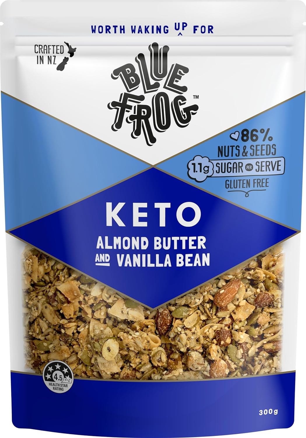 Blue Frog Breakfast - Keto Almond Butter and Vanilla Bean, 300G image number 1