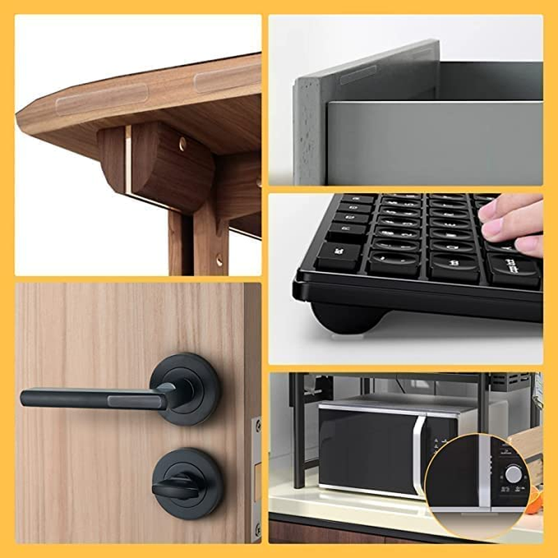 10Pcs Self Adhesive Rubber Bumpers Stripes Glass Table Top anti Slip Pads Cabinet Bumpers,Clear Self Adhesive Rubber Bumpers Stripes Clear Bumpers,Clear Rubber Bumper Stripes Cabinet Bumpers Pads image number 5