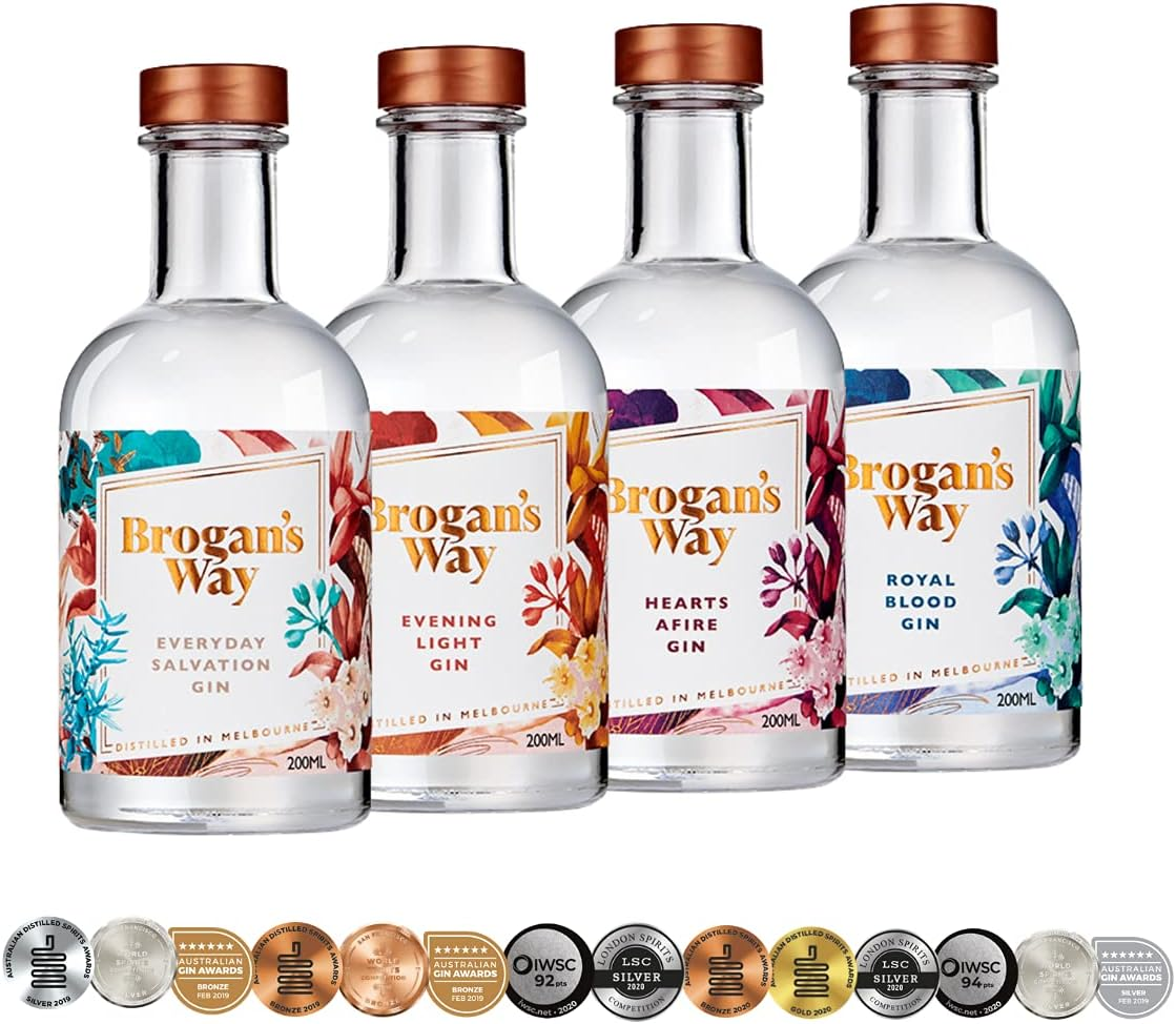 Brogan'S Way Gin Discovery Gift Pack 4 X 200Ml Unique Craft Gins image number 2