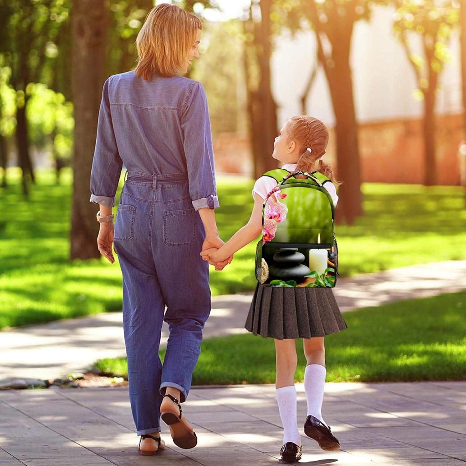 Zen Backpack Students Shoulder Bags Travel Bag College School Tote Backpacks image number 1