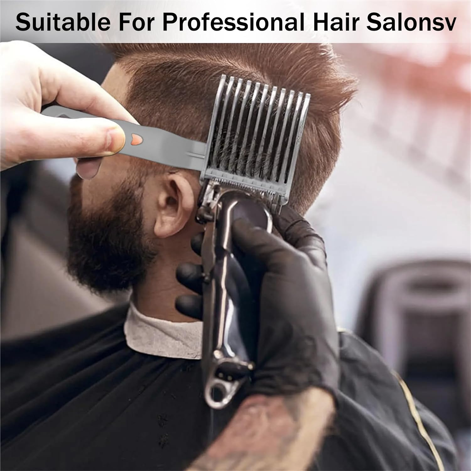 Blend Friend Fade Comb,Professional Barber Comb for Men Haircut Hair Fade Tool for Home,Salon or Professional Use (One Size, Pound, 1) image number 1