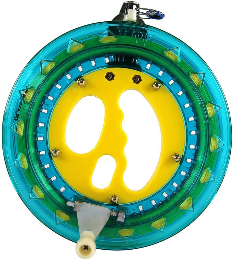 Kite String Reel Winder 7Inches Dia with 600 Ft Line (60 Lbs) for Kids Teens and Women