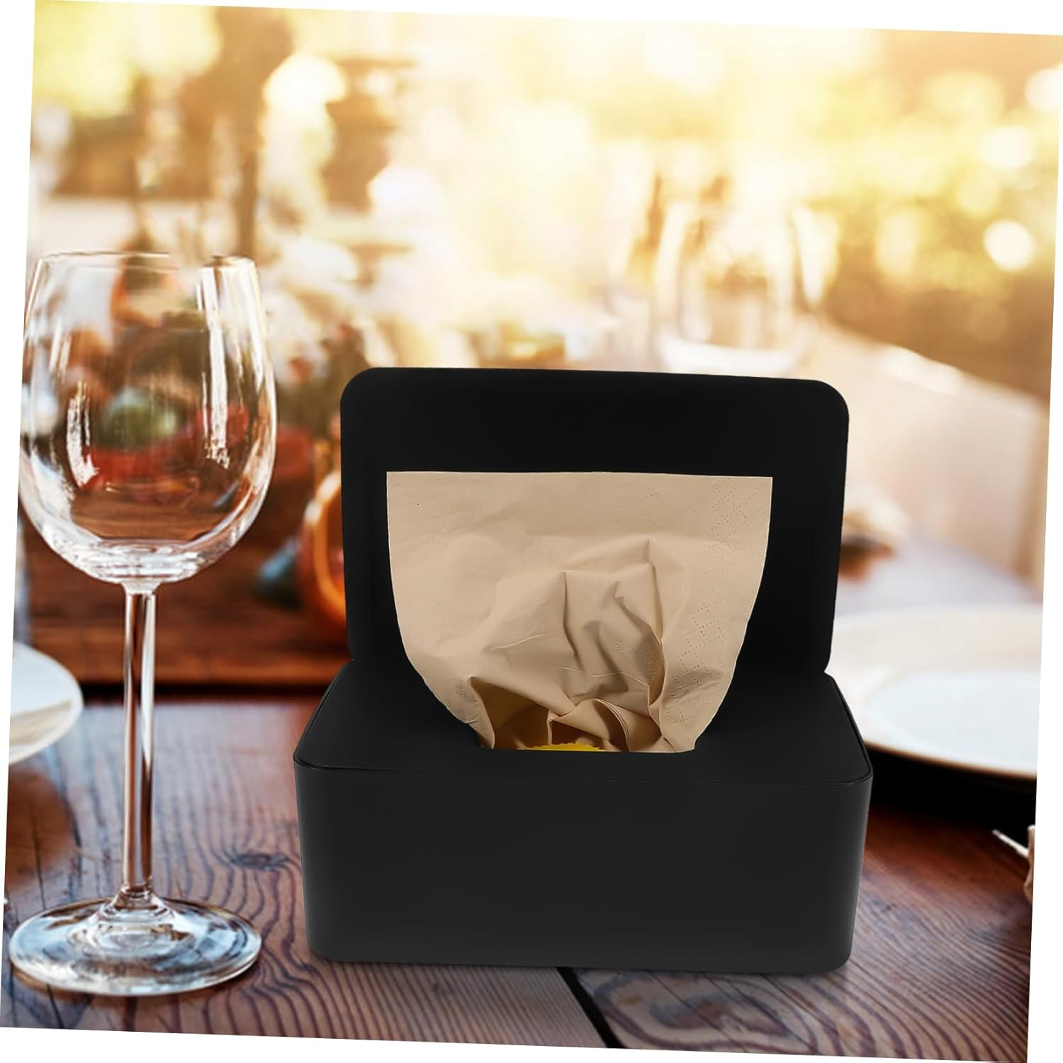 Wet Wipes Storage Box Lid Portable Wipes Holder Case for Home and Travel Keeps Fresh