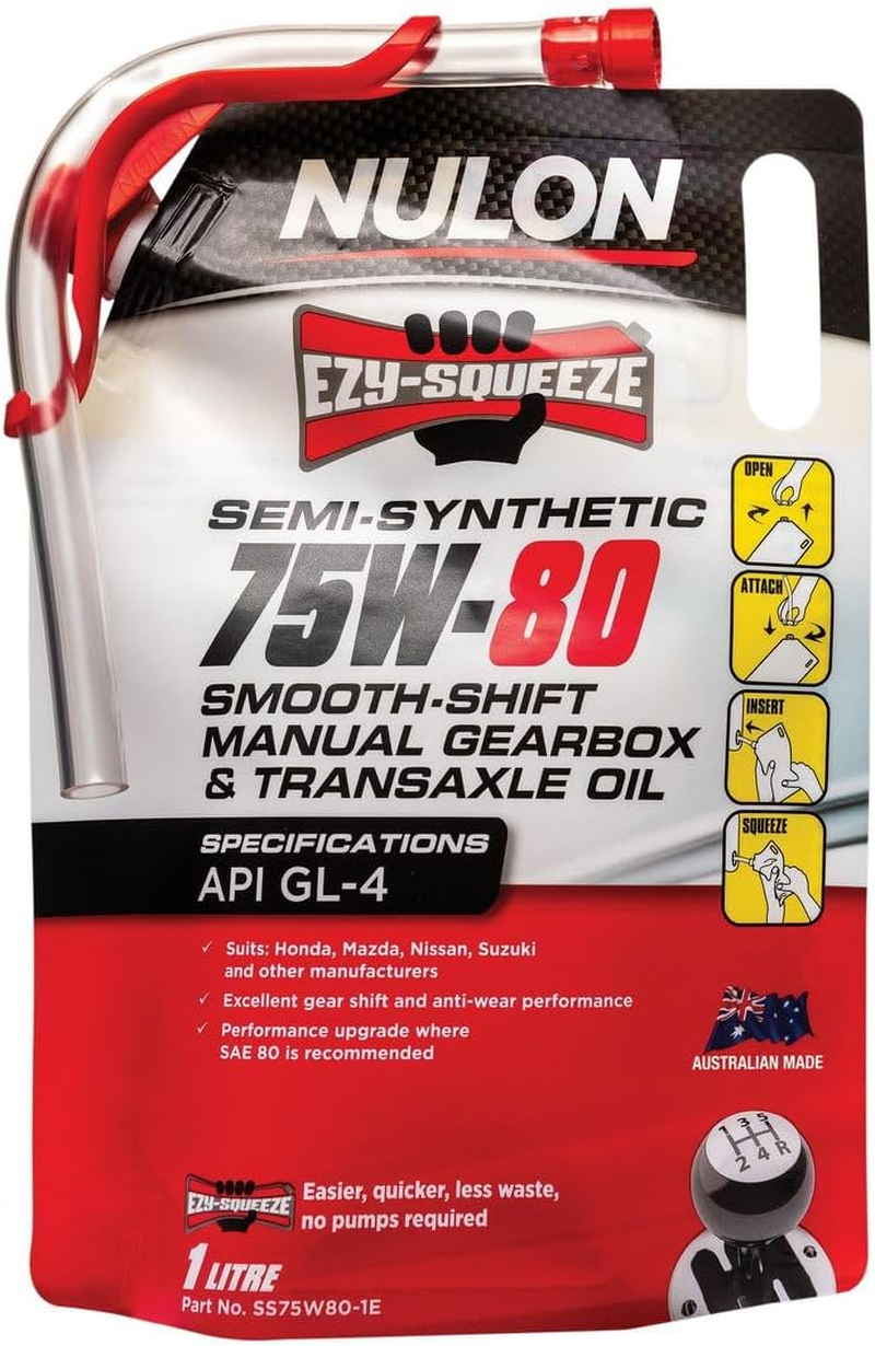 Nulon Semi Synthetic 75W-80 Smooth Shift Manual Gearbox and Transaxle Oil 1 Litre image number 1