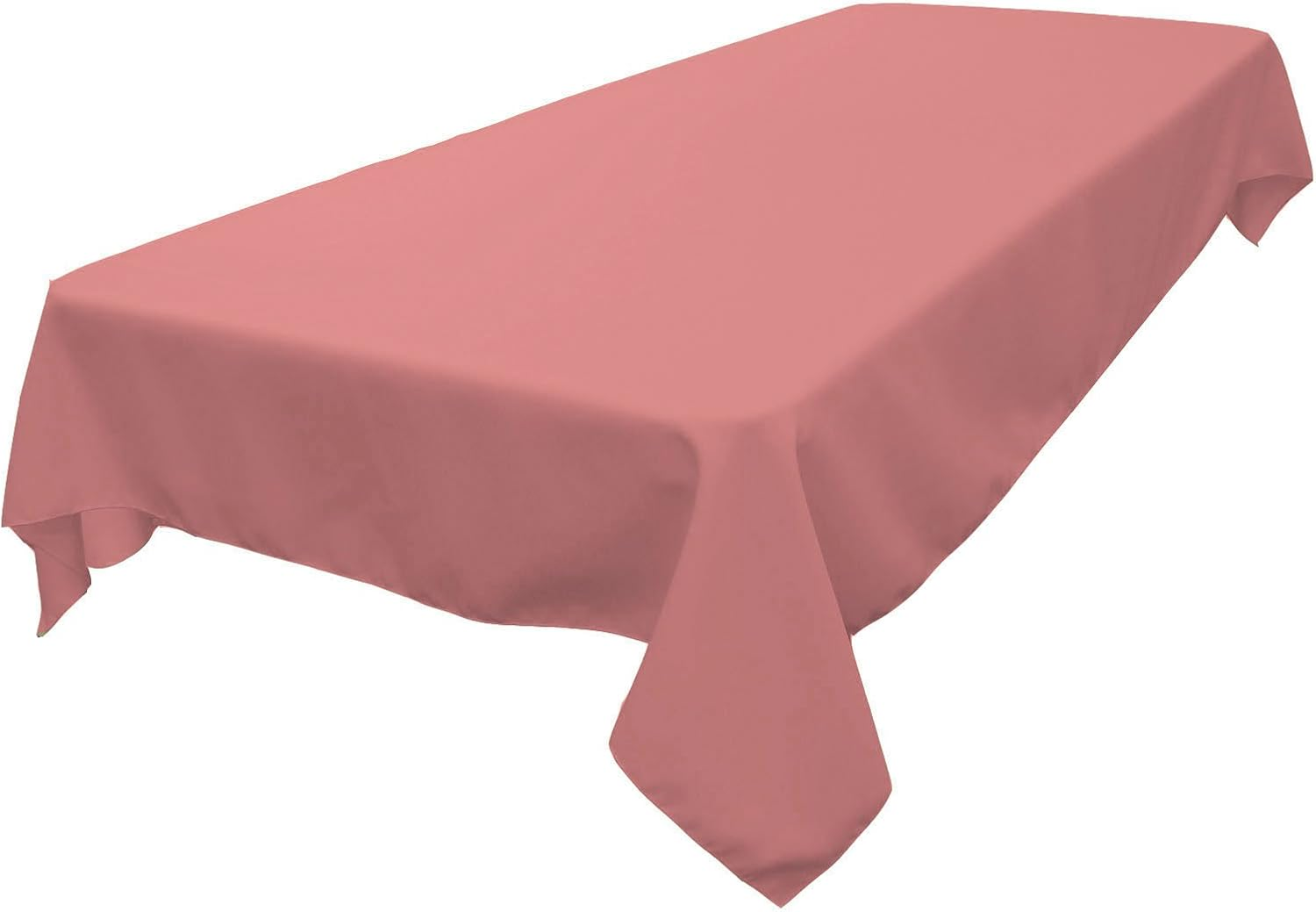 LA Linen Polyester Poplin 60 by 90" Rectangular Tablecloth, Charcoal