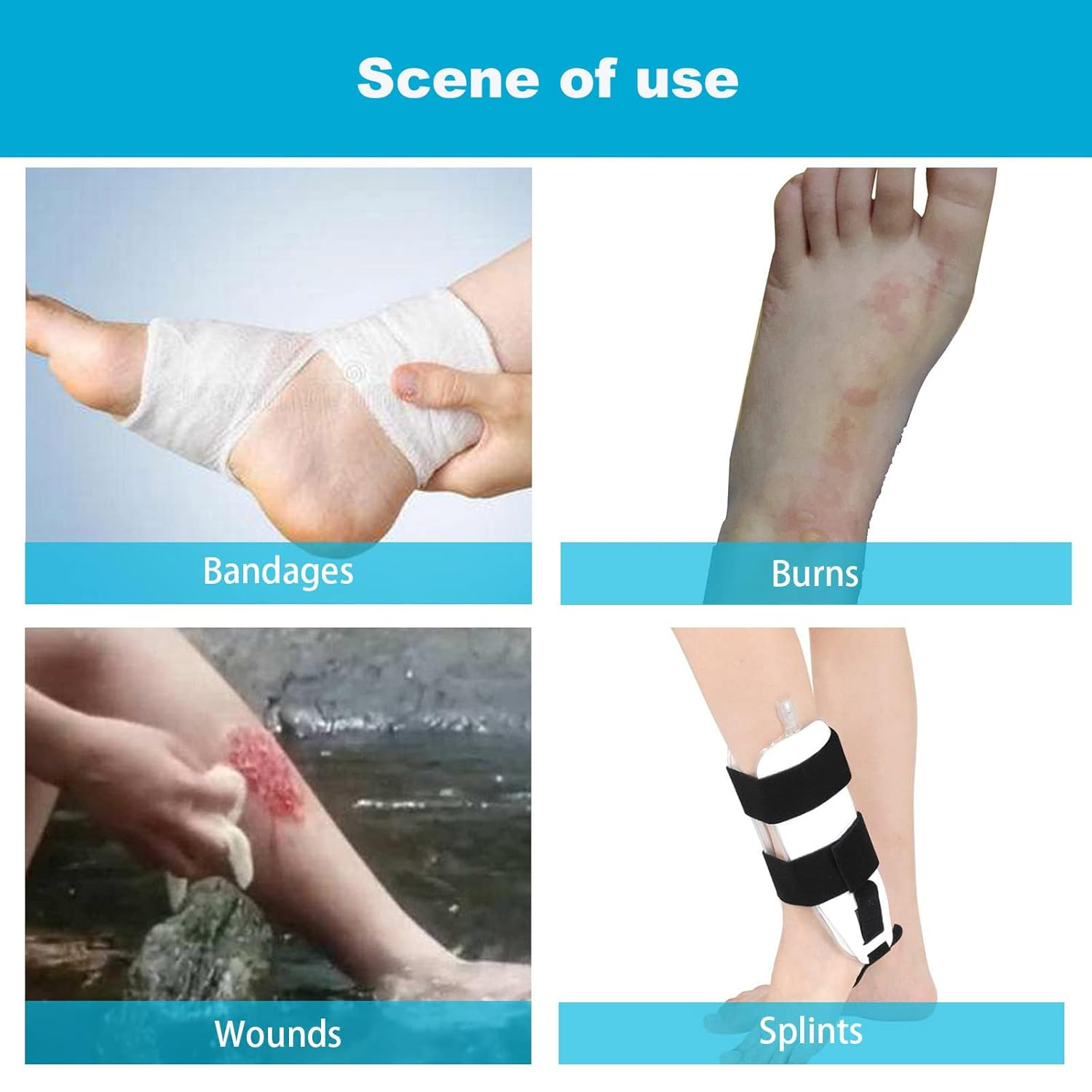 Wateproof Cast Covers for Shower Leg Adult, Full Leg Protector Shower Bandage Wound Showering for Broken Knee Foot Ankle Wound Burns Care Supplies, after Surgery Gifts,Reusable(30.7 In. Long) image number 3