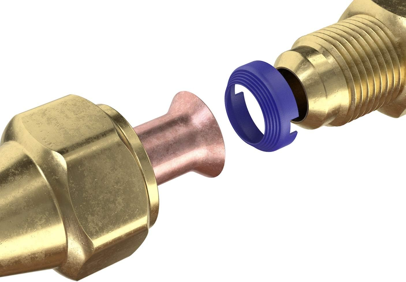 Model MSP-0406 Leak Free SAE Flare Connections - Refrigerant Leaks Refrigeration, HVAC, Ductless, Schrader Valve or Mini Split Applications (1/4", Mini Split Pack - (2) 1/4" and (2) 3/8") image number 6