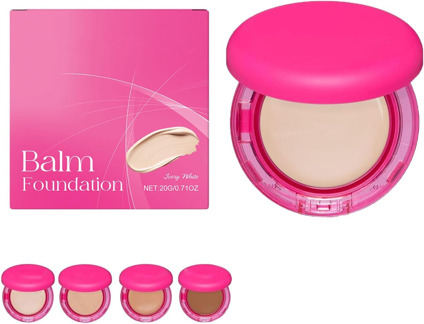 Peptide Balm Foundation, Age Defying Foundation Makeup, Covering Peptides Foundation for Mature Skin, Natural, Hydrating，Smooths Texture，Medium Coverage，Make up for All Skin Types (Dark Skin Tone)