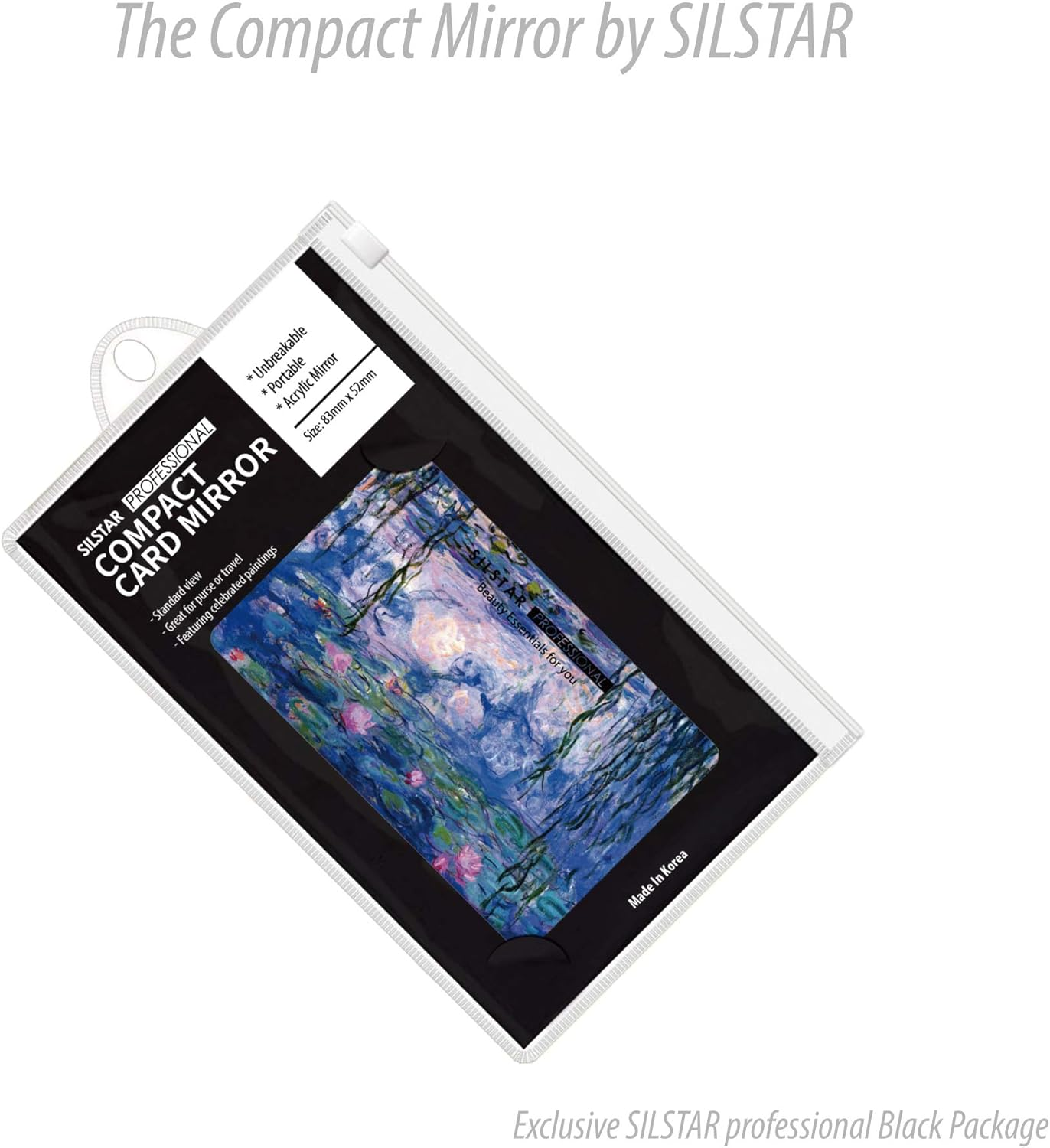 SILSTAR PROFESSIONAL Compact Card Mirror, Unbreakable Acrylic Makeup Mirror, Vanity Mirror (Georges Seurat,A_Sunday_On_La_Grande_Jattedesign) image number 5