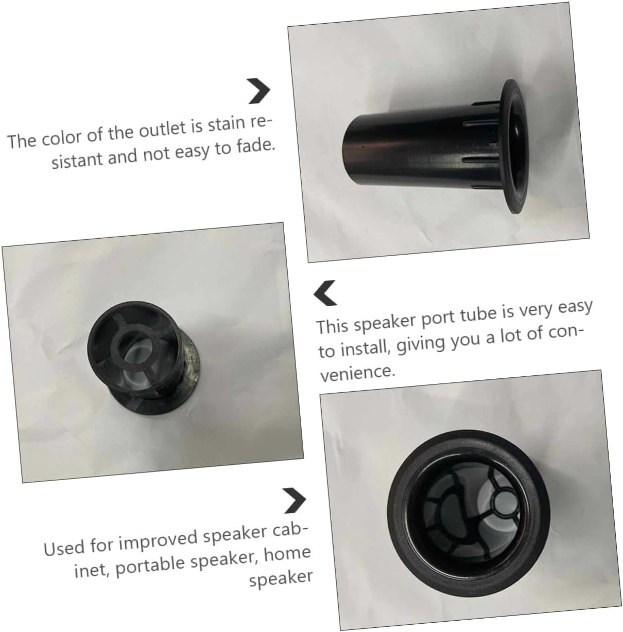 UPKOCH 20Pcs Plastic Woofer Box Port Tube Speaker Air Outlet for Speaker Port Bass Reflex Tube Replacement image number 3