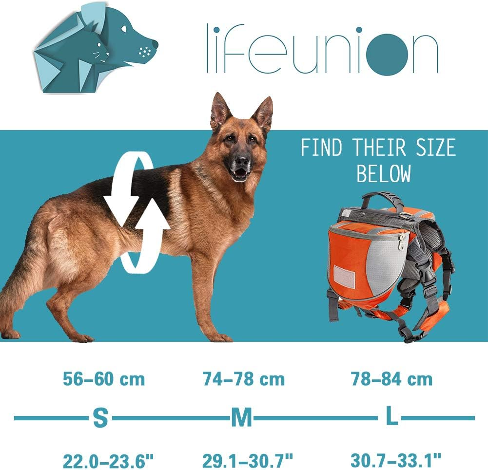 Adjustable Service Dog Supply Backpack Saddle Bag for Camping Hiking Training image number 3