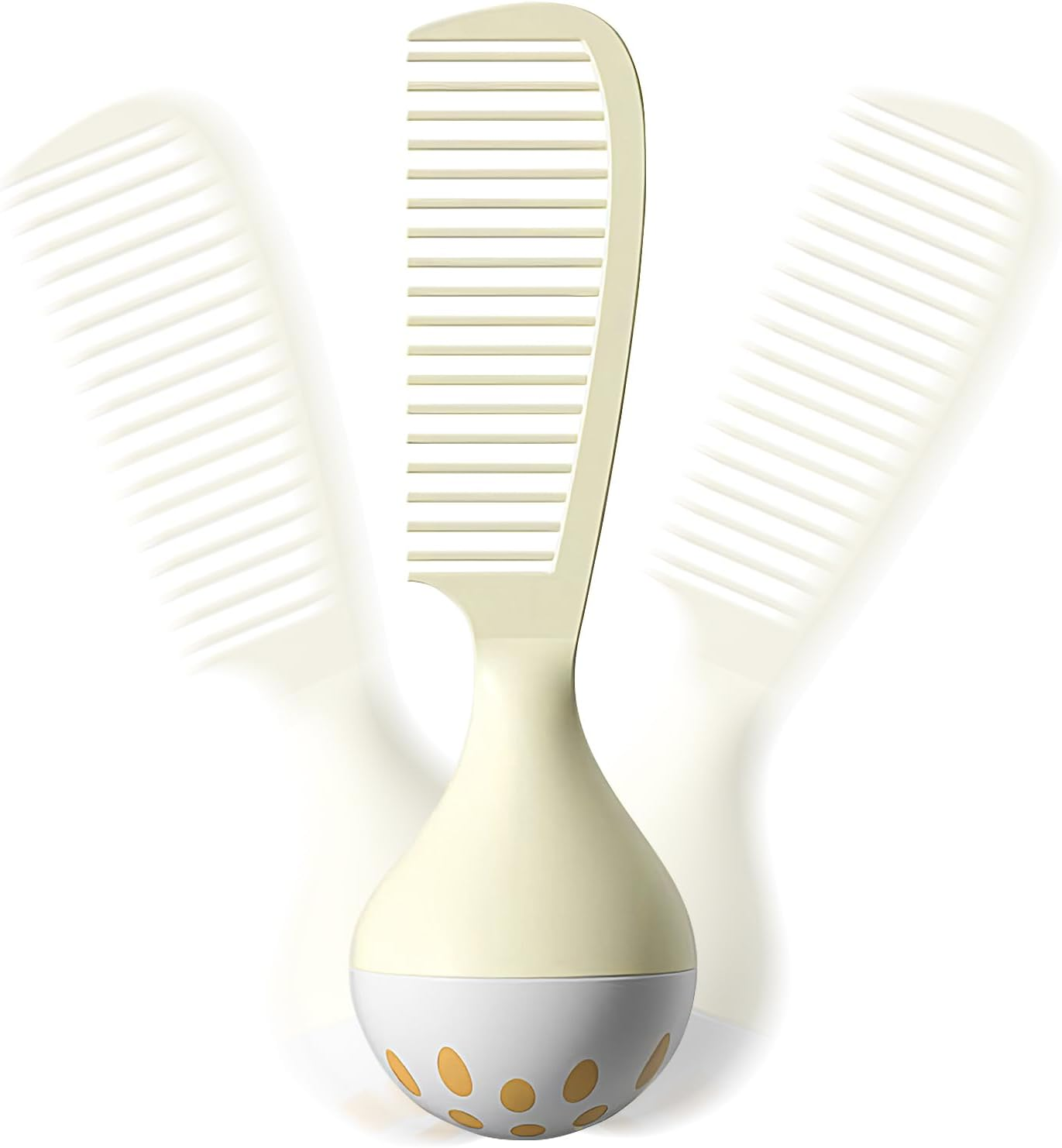 Jiimhte Hair Comb,Self-Standing Hair Comb with Weighted Base | Secure Grip Styling Tool with Comfort Handle for Wife Sister Daughter Friend