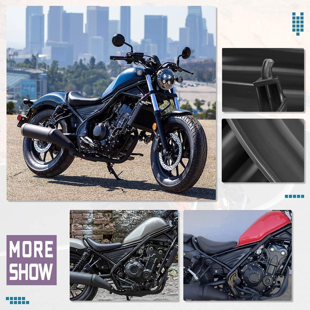 Motorcycle Rear Passenger Seat Side Cover Infill Trim Panel Upper Frame Guards Fairing Cowling Protector Decoration Kit for H.Onda Rebel CMX 500 300 CMX500 CMX300 Rebel500 Rebel300 2017-2023 image number 3