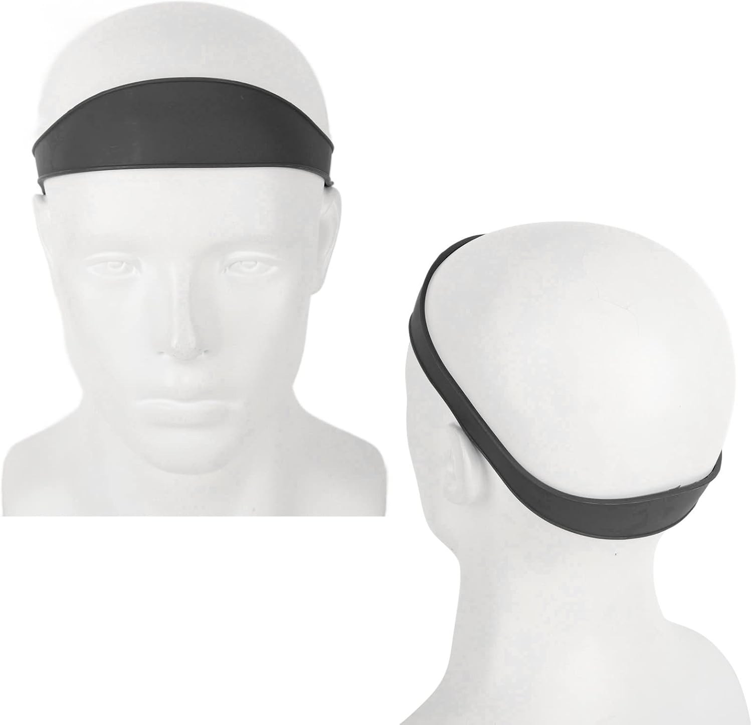 Neckline Shaving Template, Hair Trimming Guide, Curved Silicone Headband for DIY Home Haircuts, Hair Cutting Guide Haircut Band, Buzz, Fade and Taper Guide for Clippers (Black) - Red image number 2