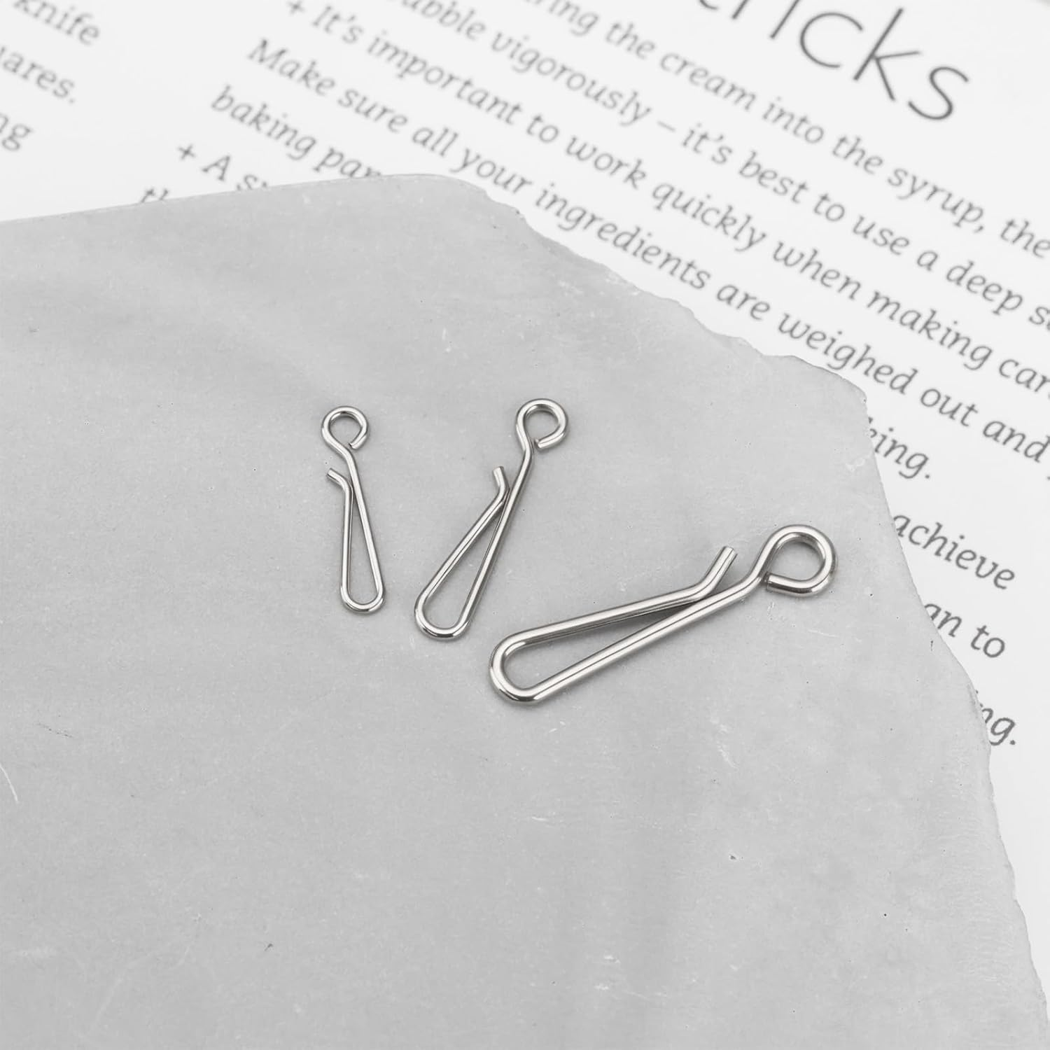 Be in Your Mind 120PCS Fishing Bait Rigs Clip #0-#5 11.6Mm-28Mm Wire Diameter 0.6Mm-1.2Mm for High Speed Trolling Jigging Offshore Fishing Freshwater Saltwater