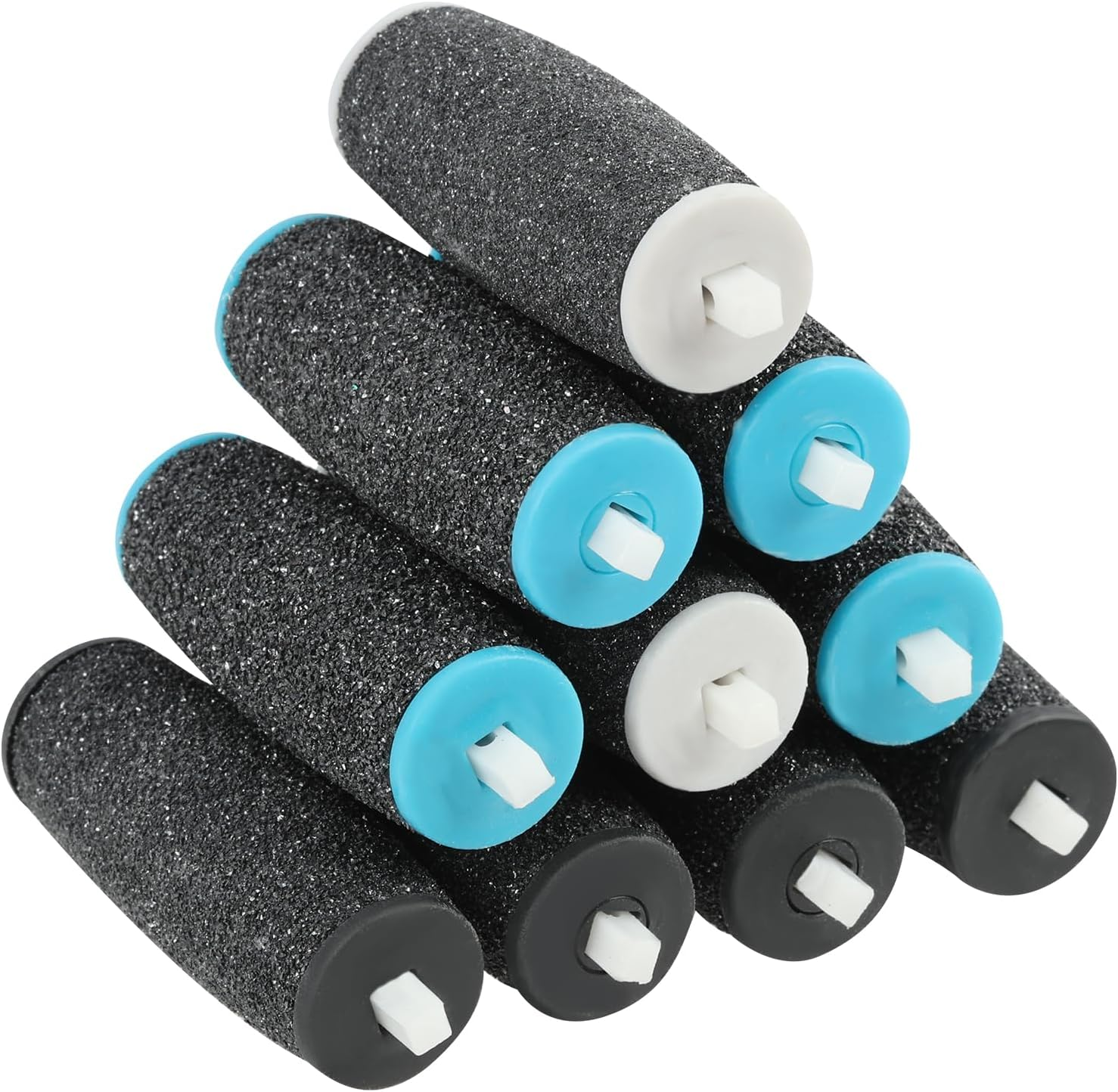Pack of 10 Callus Remover Replacement Rollers, Replacement Rollers Compatible with Scholl Velvet Smooth, Includes 4 Extra Coarse 4 Coarse 2 Fine Replacement Heads, Pedicure Foot Care for Callus image number 5