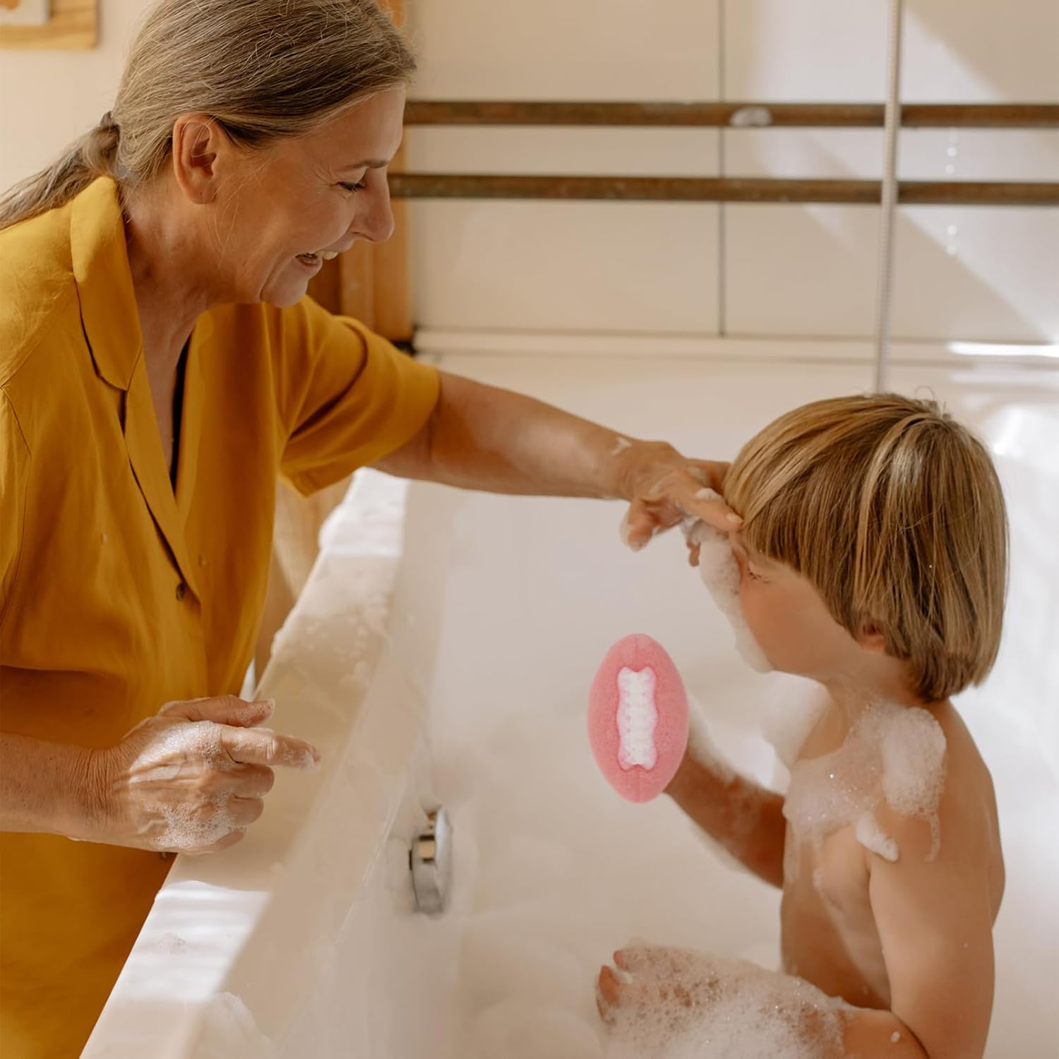 GLEAVI 3Pcs Natural Foaming Bath Salt Fragrant Exfoliating Bathing Salt for Smooth Skin Portable Spa for Relaxation and Moisturizing for Travel image number 5