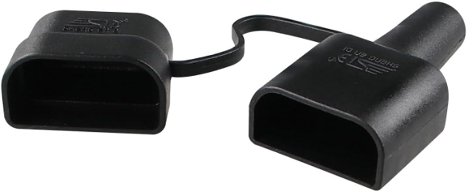 4PCS Waterproof & Dustproof 50A Anderson Plug Sheath Covers with Caps &ndash; Black PVC Sleeve for Caravans, Solar Panels, 4WD, Battery Boxes, and Outdoor Use image number 4