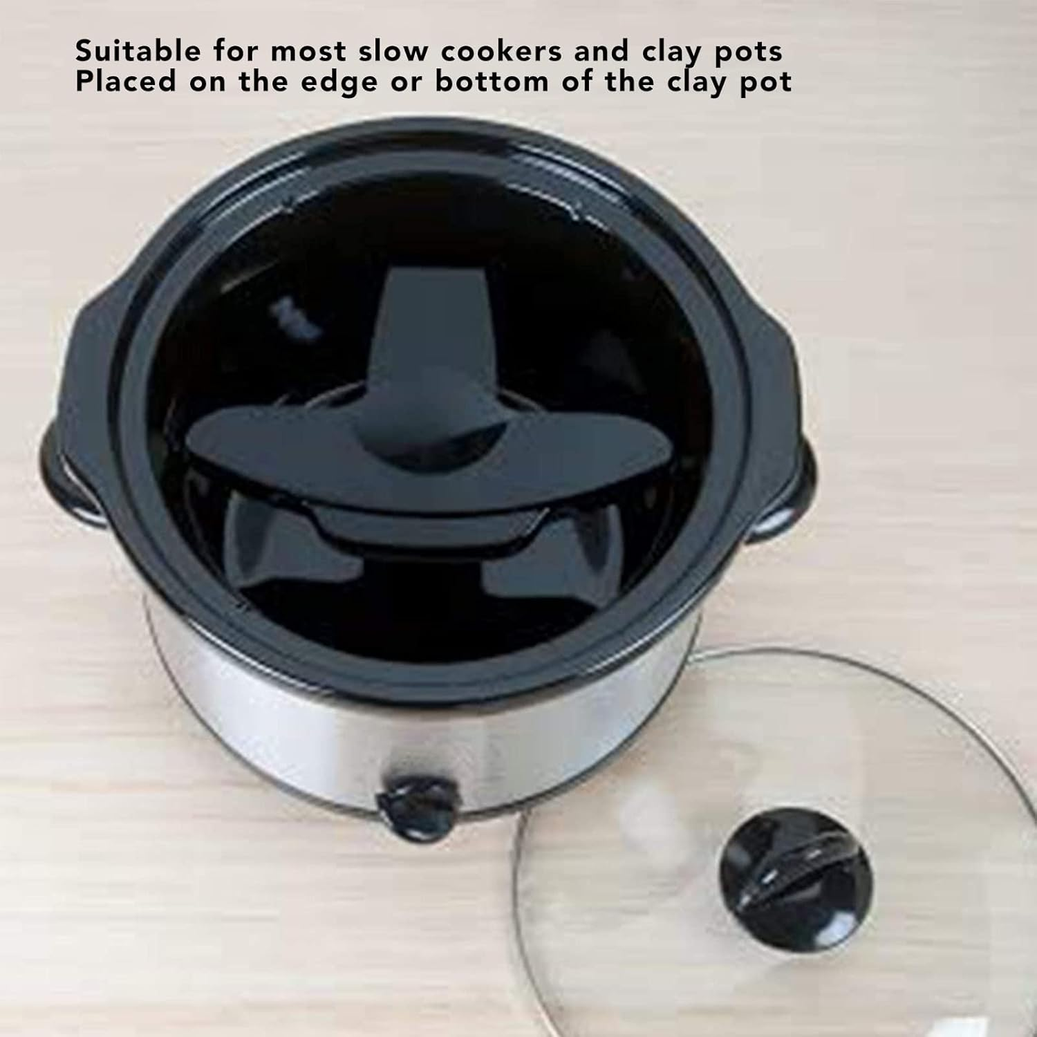 Lid Pocket, Slow Cooker Lid Holder for Cooking, Kitchen Lid Organizer Holder for Crock Pot, Hands Design, Keeps Countertops Clean, Works with Most Crock, 1 Pack image number 2