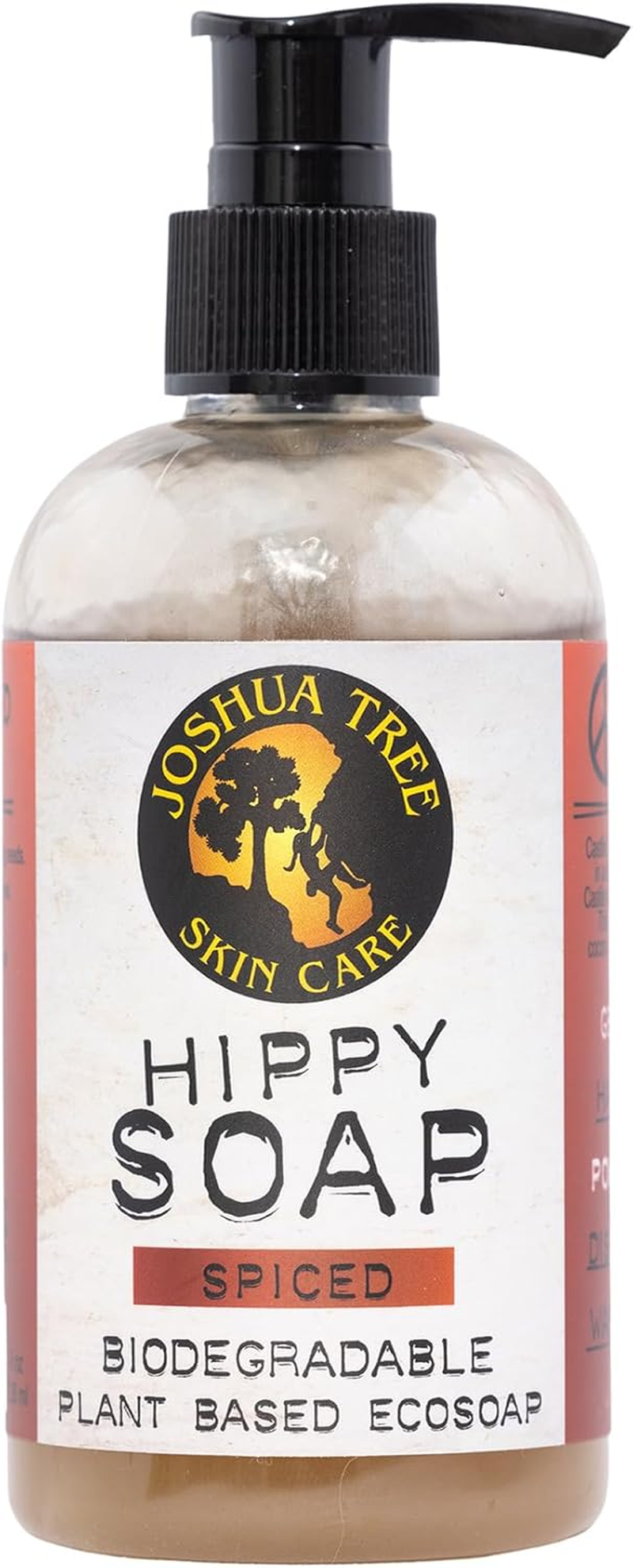Joshua Tree Skin Care 8 Oz. Organic Hippy Soap - Biodegradable Plant Based Eco Soap (Spiced)
