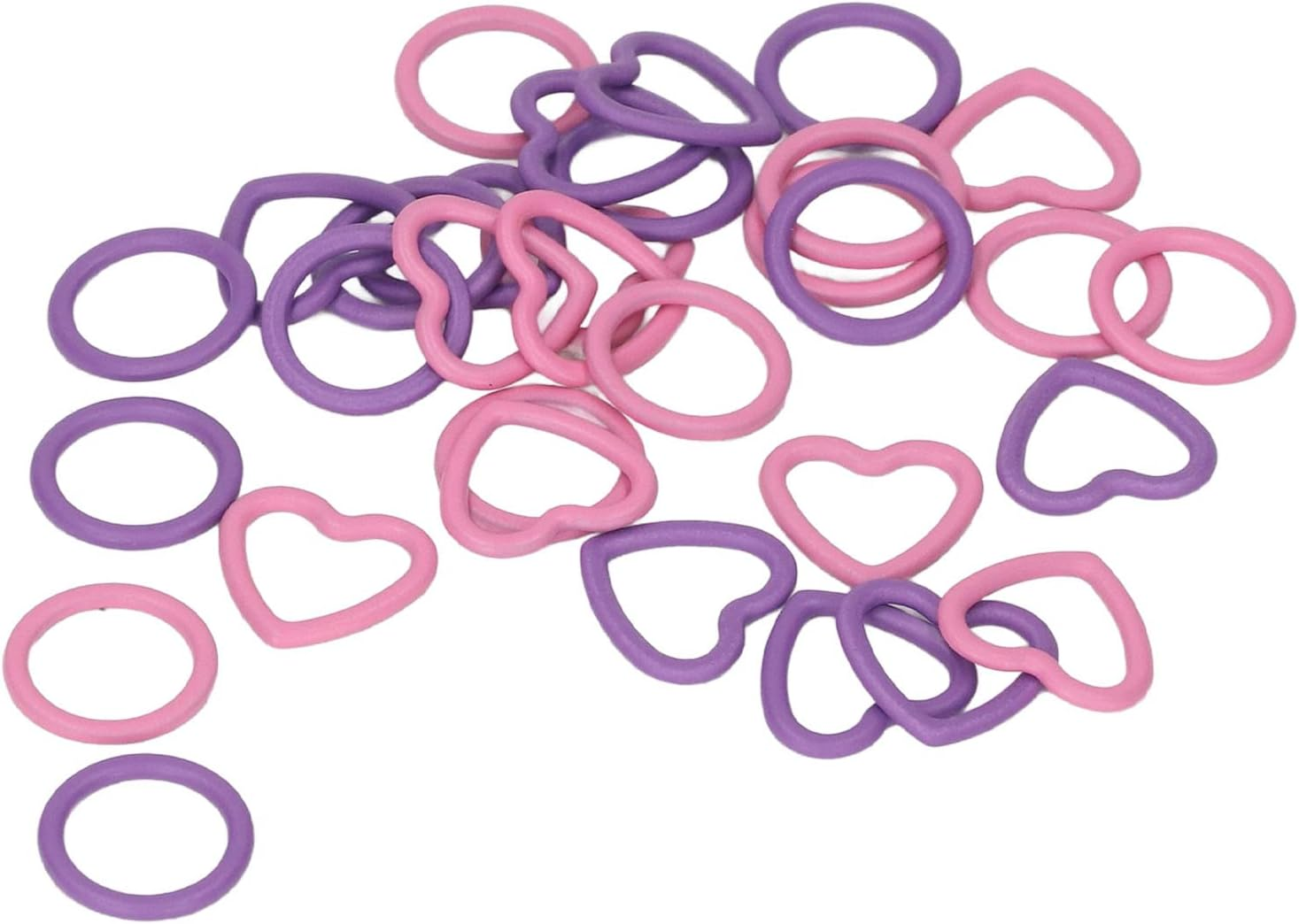 Panv Stitch Marker, Knitting Stitch Markers Set round Heart Type 32Pcs Firm Strong for Home image number 3