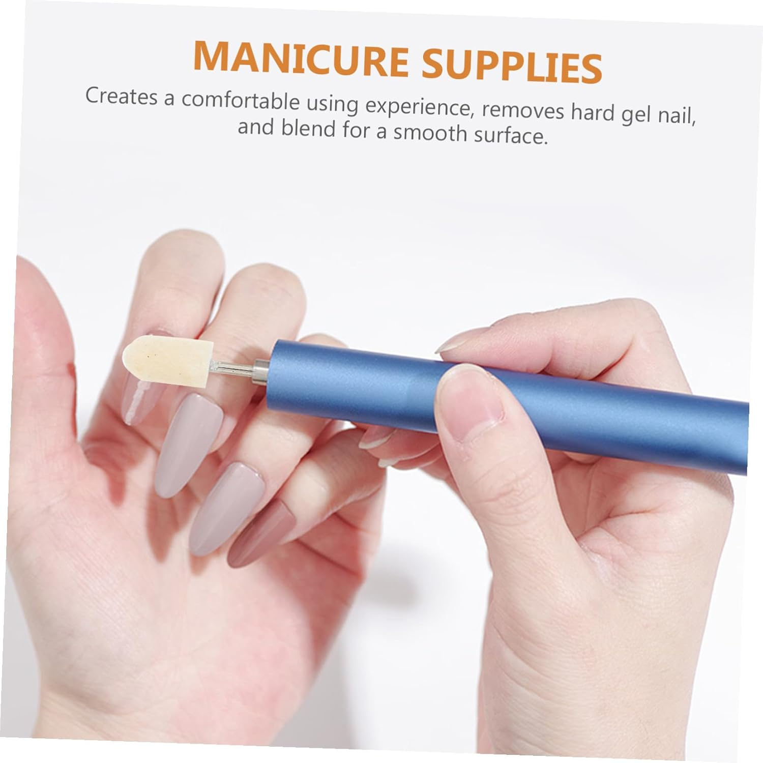 OATIPHO Wool Nail Drill Bit Set 12 Pieces Polishing Buffing Nail Manicure File Bits Professional Pedicure Use image number 4