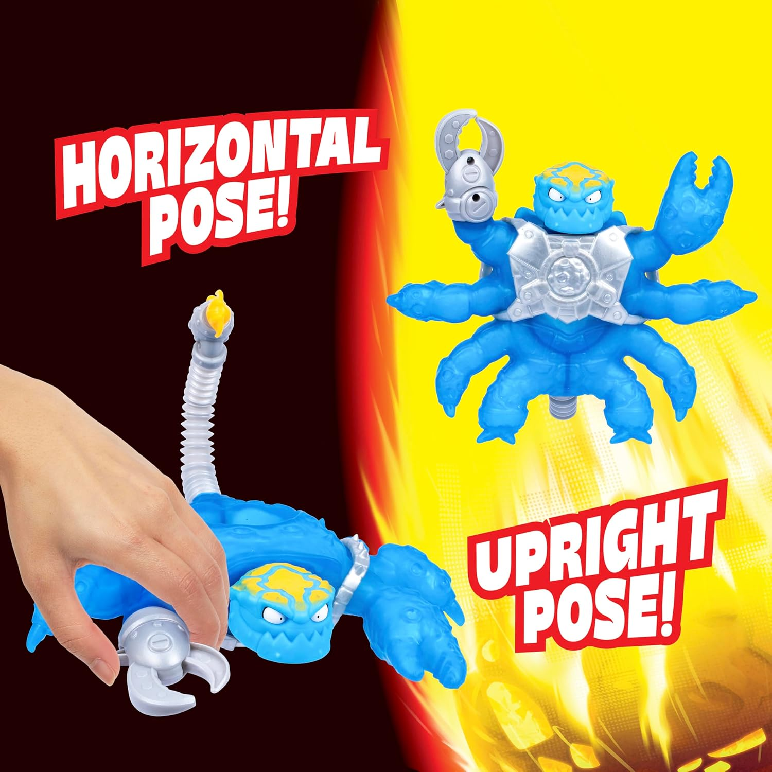 Hydro-Sting Battle Scorpion with 2 Attack Modes - Crushing Claw and Pop-Tube Stinger Tail Hydro Blast, Stretches 3 Times Its Size, Switches between Upright and Crawling Mode for Figures to Ride On image number 3