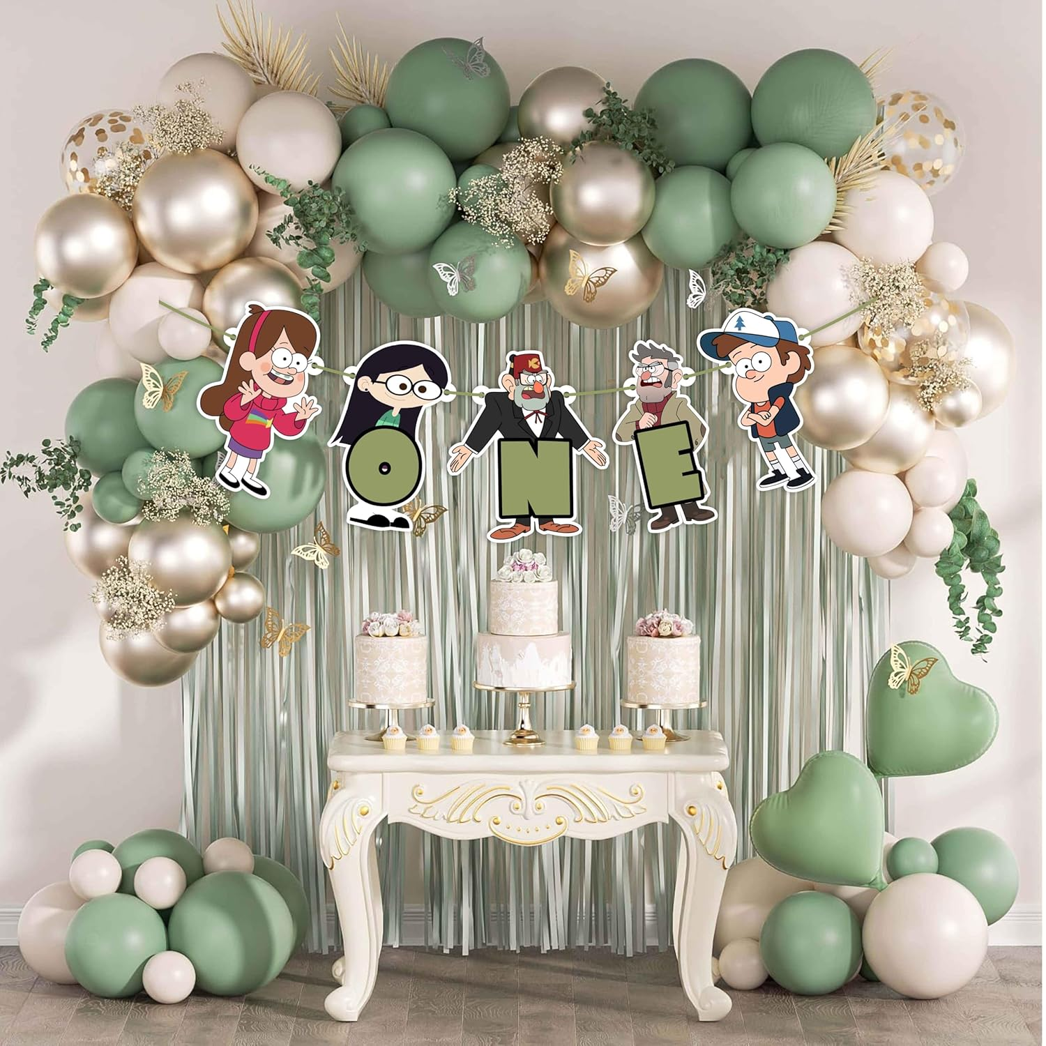 Gravity Faall One Birthday Banner - Colorful Party Decoration - High-Quality Material - Easy to Hang - Perfect for Celebrations image number 2