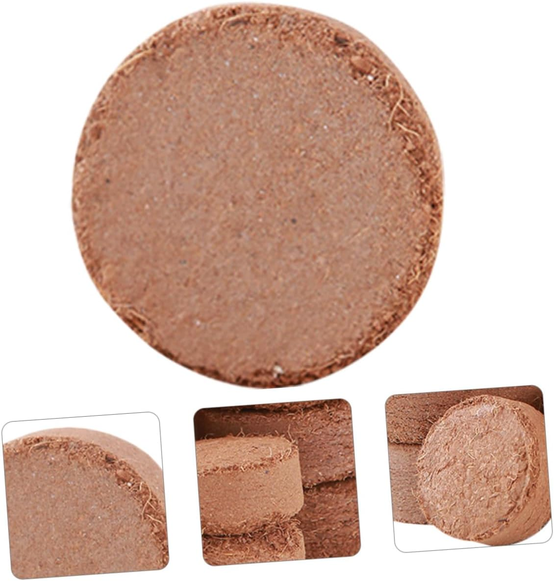 60Pcs Coconut Coir Seedling Blocks Nutrient Compressed Peat Gardening Potting for Indoor Succulent Cactus Planting Nursery Transplanting image number 4