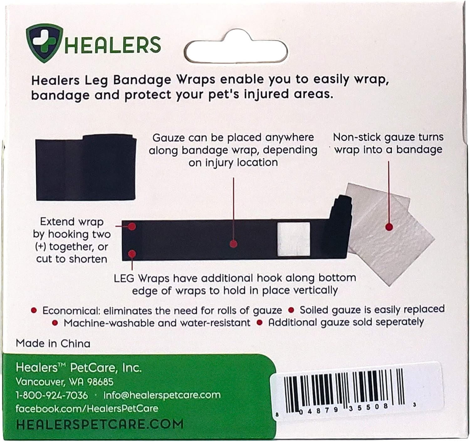 HEALERS Medium Leg Wraps - 24-Inch, Blue