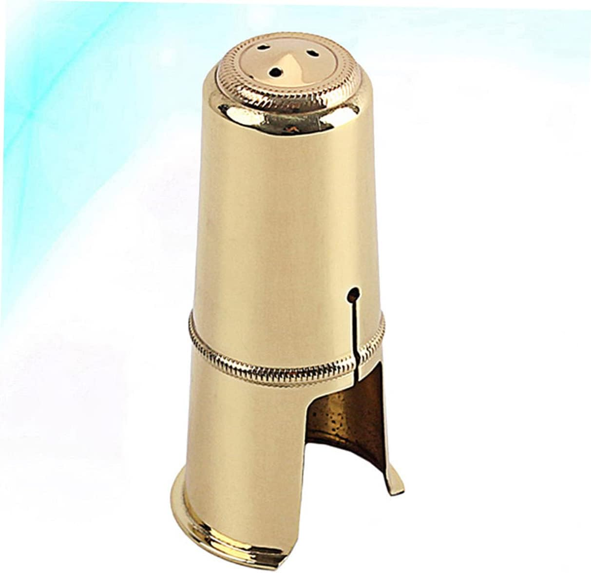 Levemolo Golden Saxophone Cap 84Mm Tenor Sax Mouthpiece Cover C53E Size Protective Pure Tone Compact image number 1