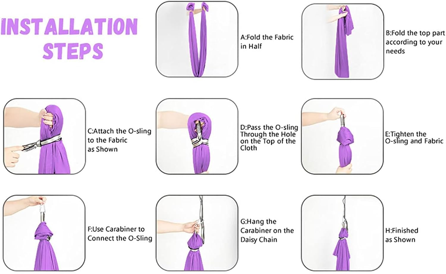 Indoor Sensory Therapy Compression Swing for Children and Adults, Hardware Included, Cotton Therapy Swing and Hammock Chair for Sensory Integration, Sensory Toys for Autism Kids(Blue)