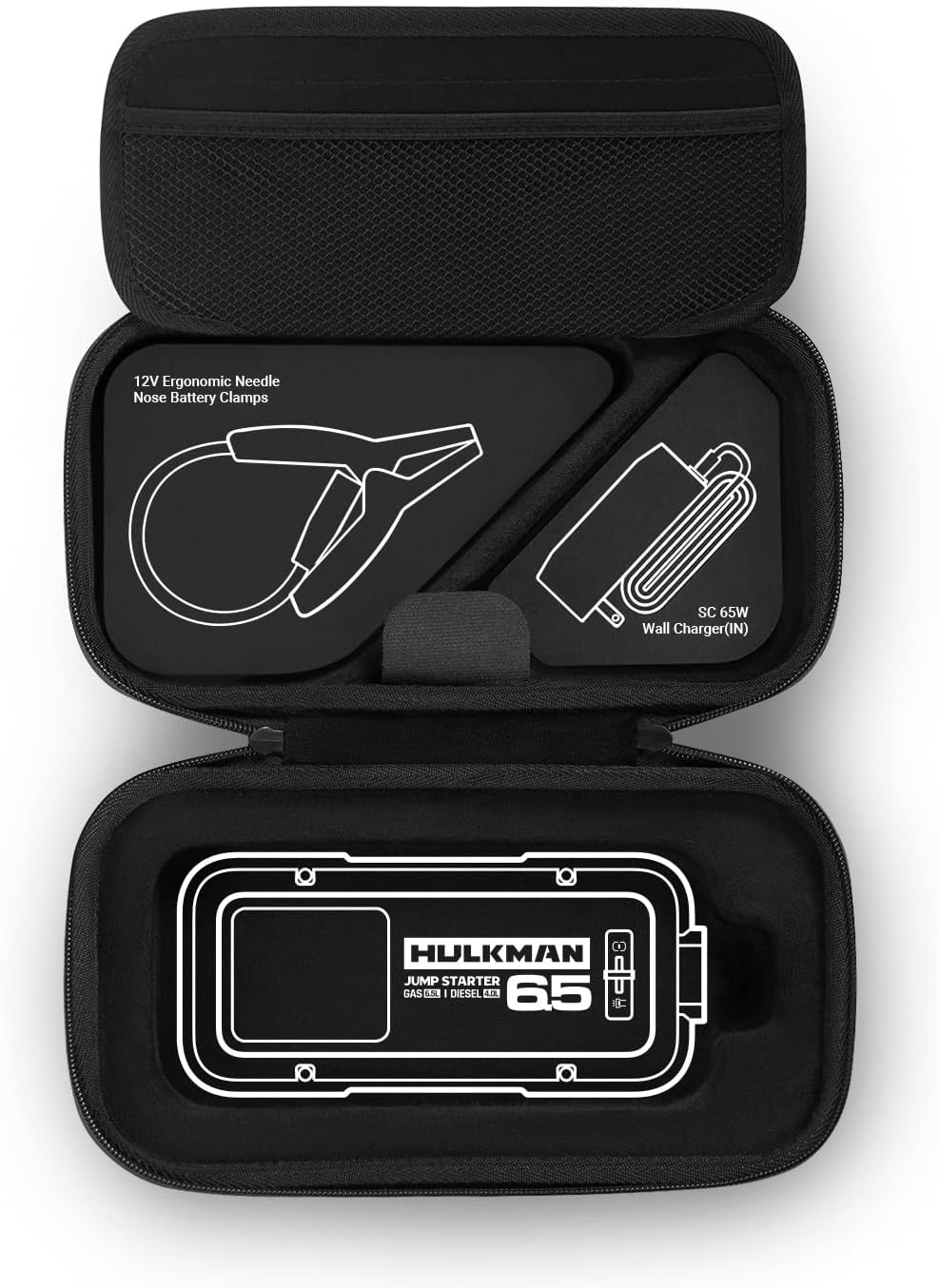 Hulkman Alpha Bagx EVA Protective Case, Compatible with Alpha 65, Alpha Ultra 1000A & 1250A Jump Starters image number 5