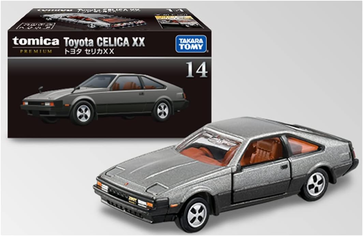 Takara Tomy Tomica Premium 14 Toyota Celica XX Mini Car Toy 6 Years and Up, Boxed, Pass Toy Safety Standards ST Mark Certified image number 1