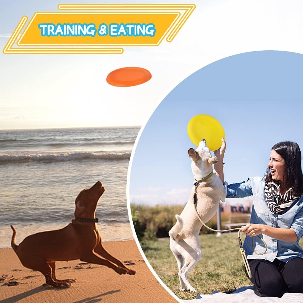 Jumbo 8" Flying Disc Toys for Kids Adults, Flying Saucer Sport Yard Disc Toy for Outdoor Beach Accessories Backyard Lawn Park, Sturdy ABS Sports Toy for Boys Girls 8 PCS image number 4