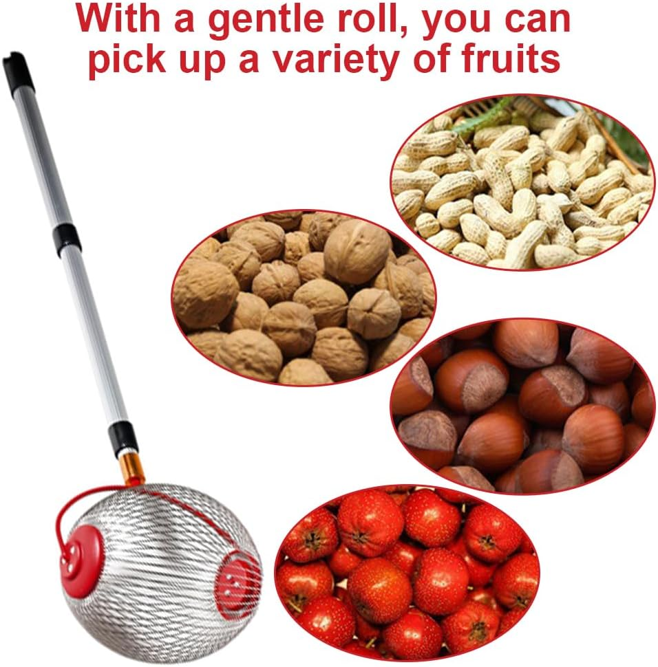 Ping Pong Ball Picker, Rolling Collector Basket Holder, Ping Pong Ball Hopper, Telescopic Ping Pong Ball Retriever Picker, Telescopic Handle Picker, Ball Picker Vessel Tools Adjustable Hand Grip image number 3