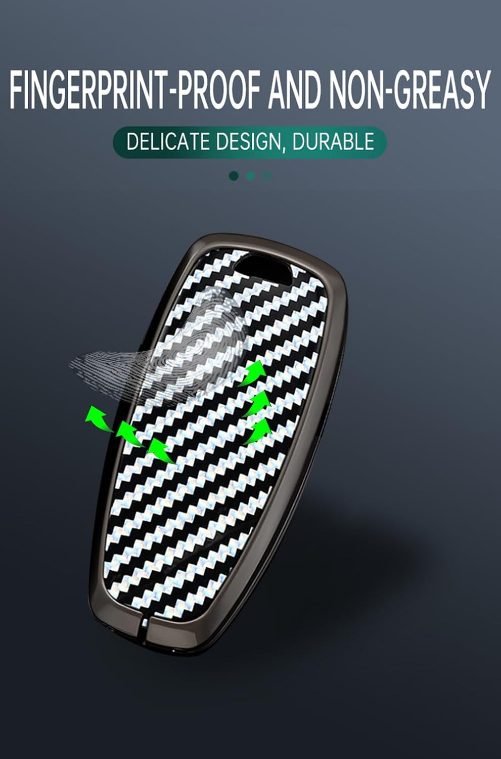 Ontto Alloy Car Key Fob Cover Fit for Hyundai Sonata Hybrid Nexo DN8 Tucson NX4 New Grand Santa Fe Atos Solaris Prime Smart Key Case Shell Holder Bag Keyring Keychain Accessories Black A - A-Black image number 3