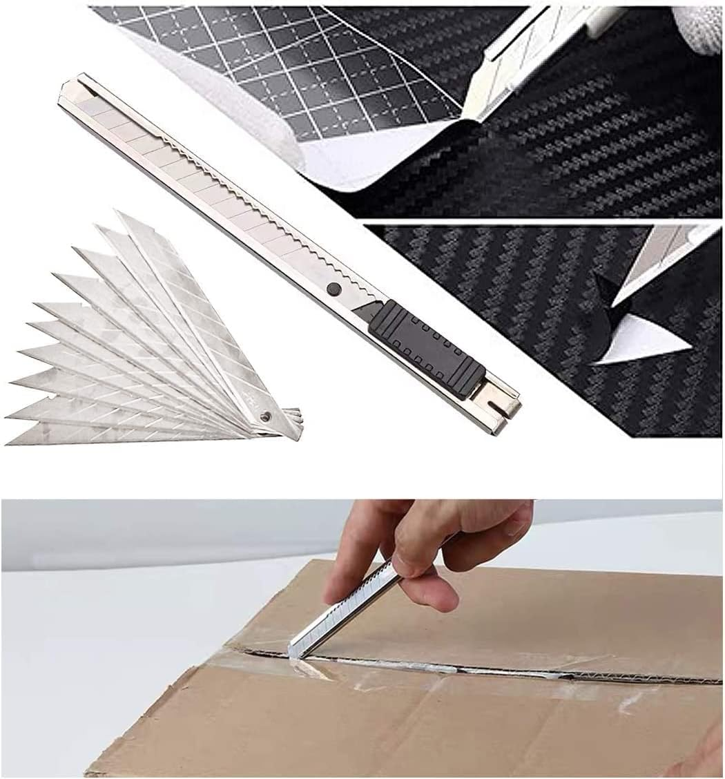 AIMALL 19-Piece Car Wrap Vinyl Tools Kit - Professional Carbon Fiber Squeegee, Safety Cutter & Felt Tools for Vinyl Installation, Window Tint & PPF Application image number 6