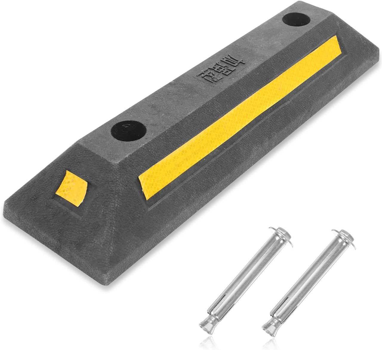 ULTECHNOVO Garage Car Stopper Wheel Stop Stoppers for Parking Stops Made of Sturdy Rubber