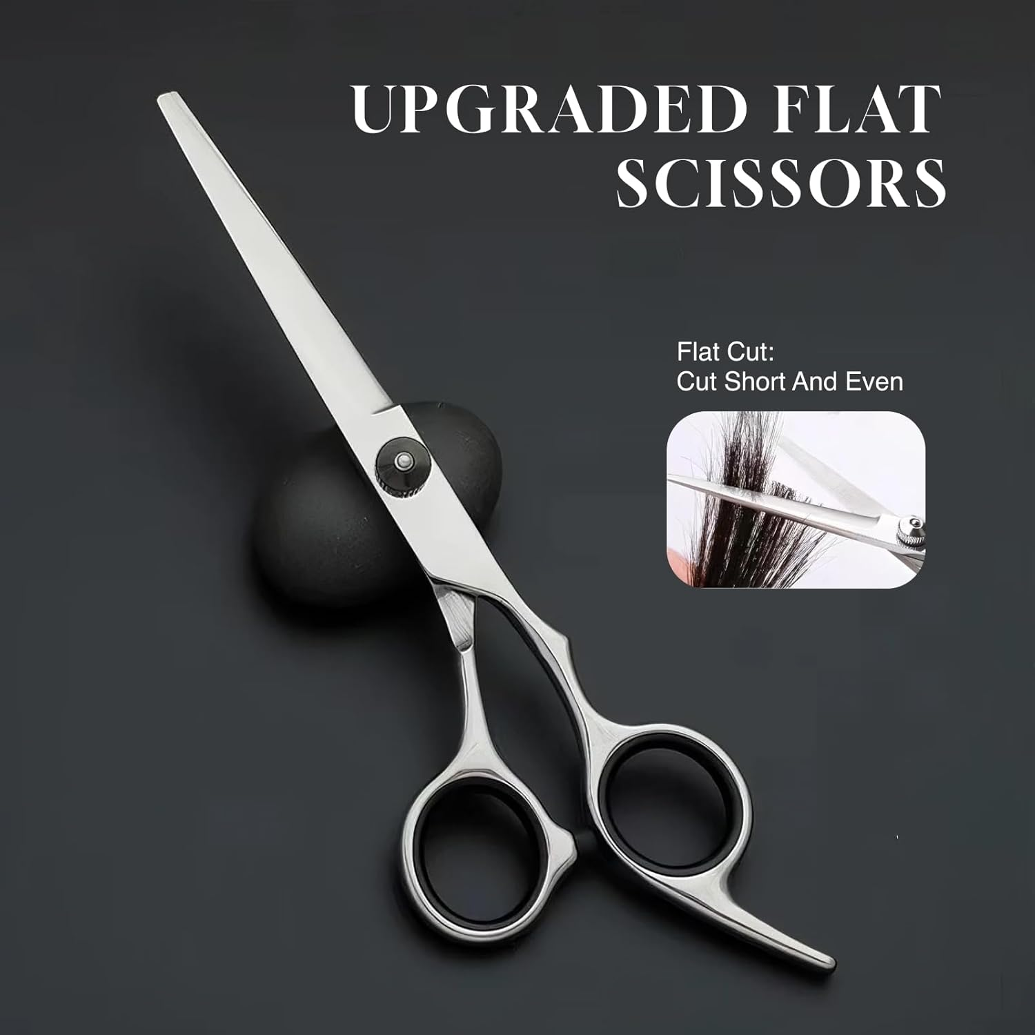 Professional Hair Cutting Scissors/Shears (6.69-Inches), Stainless Steel Haircut Scissors with Fine Adjustment Screw for Home, Salon & Barber Use, Ideal for Women, Men & Kids image number 4