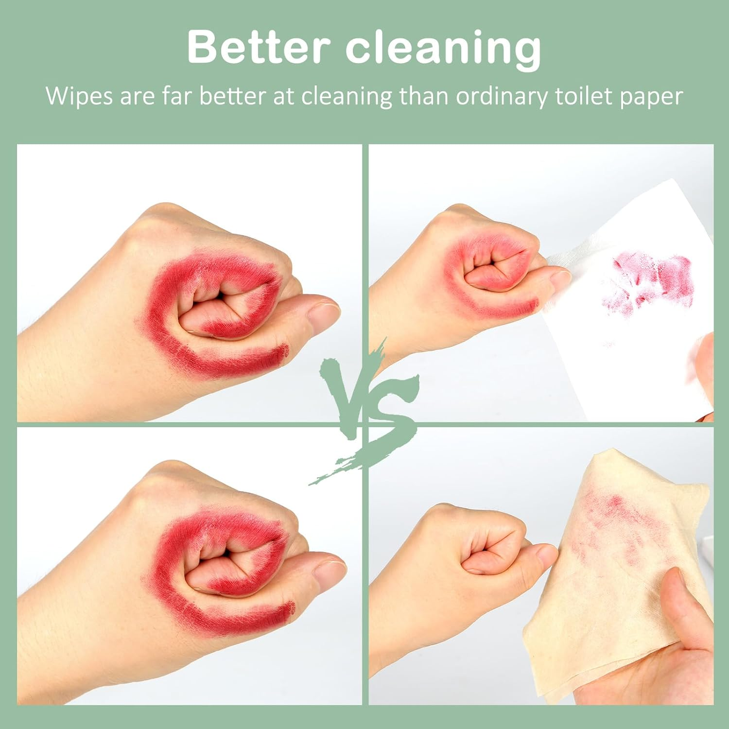 Bamboo Flushable Wet Wipes | Hypoallergenic | Septic Safe | Unscented | Eco Friendly | Soothing Botanicals & Aloe | Travel Size | for Women/Kids/Adults | 360Pk image number 3