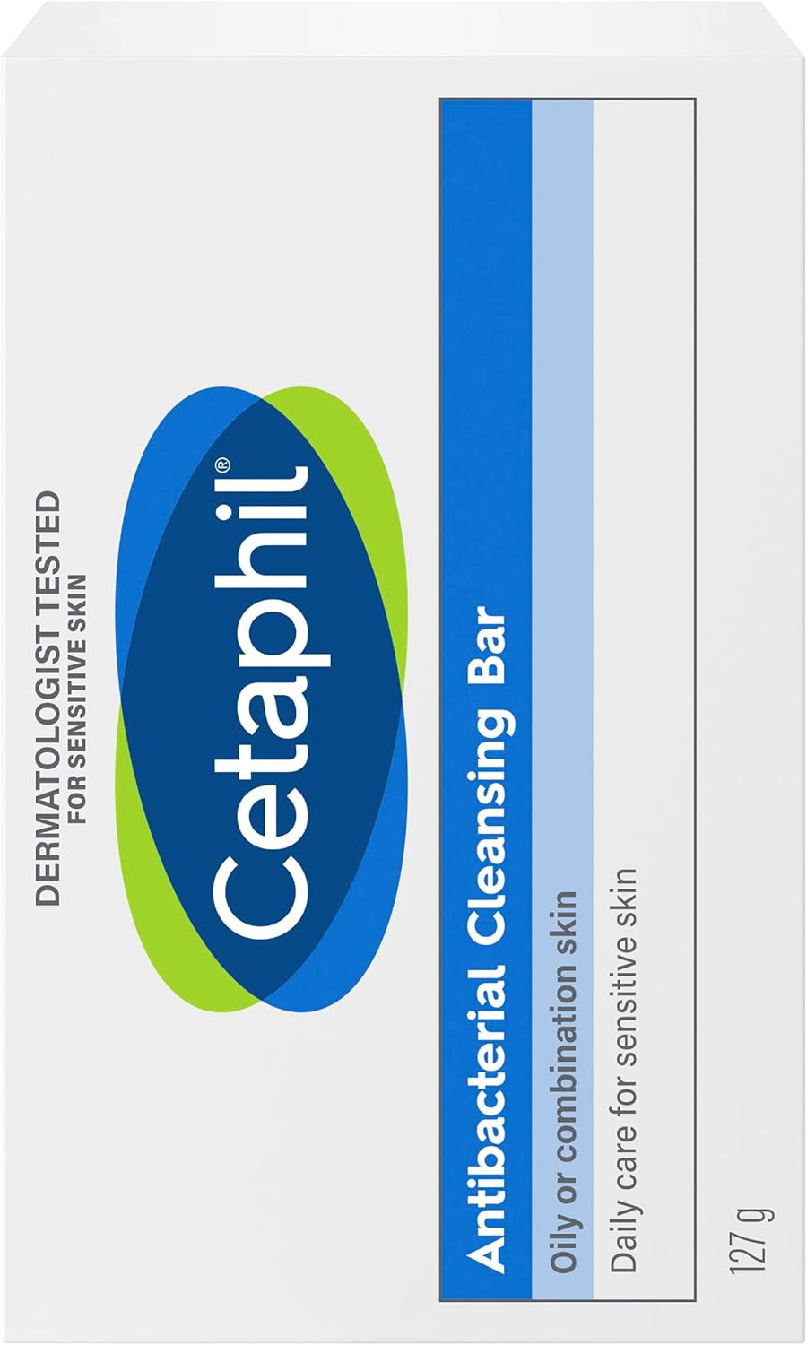 Cetaphil Antibacterial Cleansing Bar 127G, Dermatologist Tested, for Face & Body, Soap Free, Non-Comodogenic, Hypoallergenic, for Oily or Combination Skin, Suitable for Sensitive Skin image number 6
