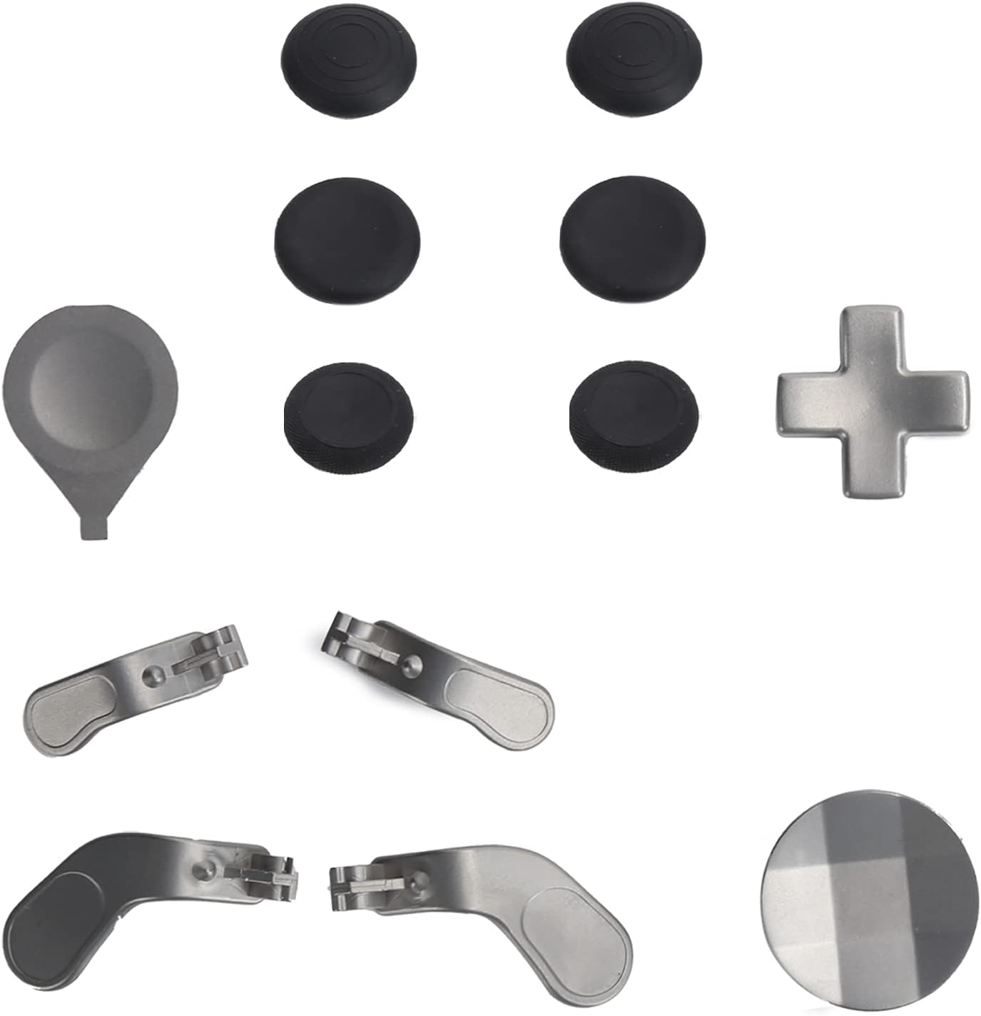 Metal Controller Thumbsticks Set, Detachable Game Controller Button Paddles Set for ONE Series 2 image number 6