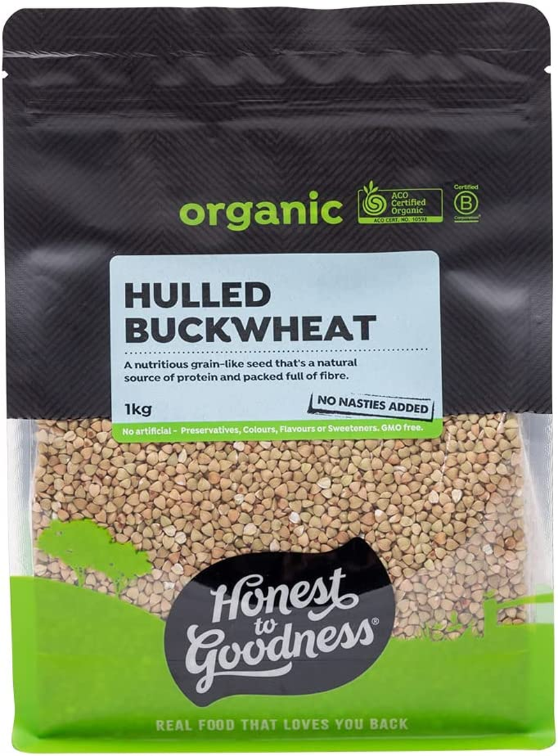 Honest to Goodness Organic Buckwheat Hulled, 5 Kg Kilogram - an Extremely Versatile Ingredient with a Distinctive Nutty Flavour, Non GMO and Preservative Free. image number 5