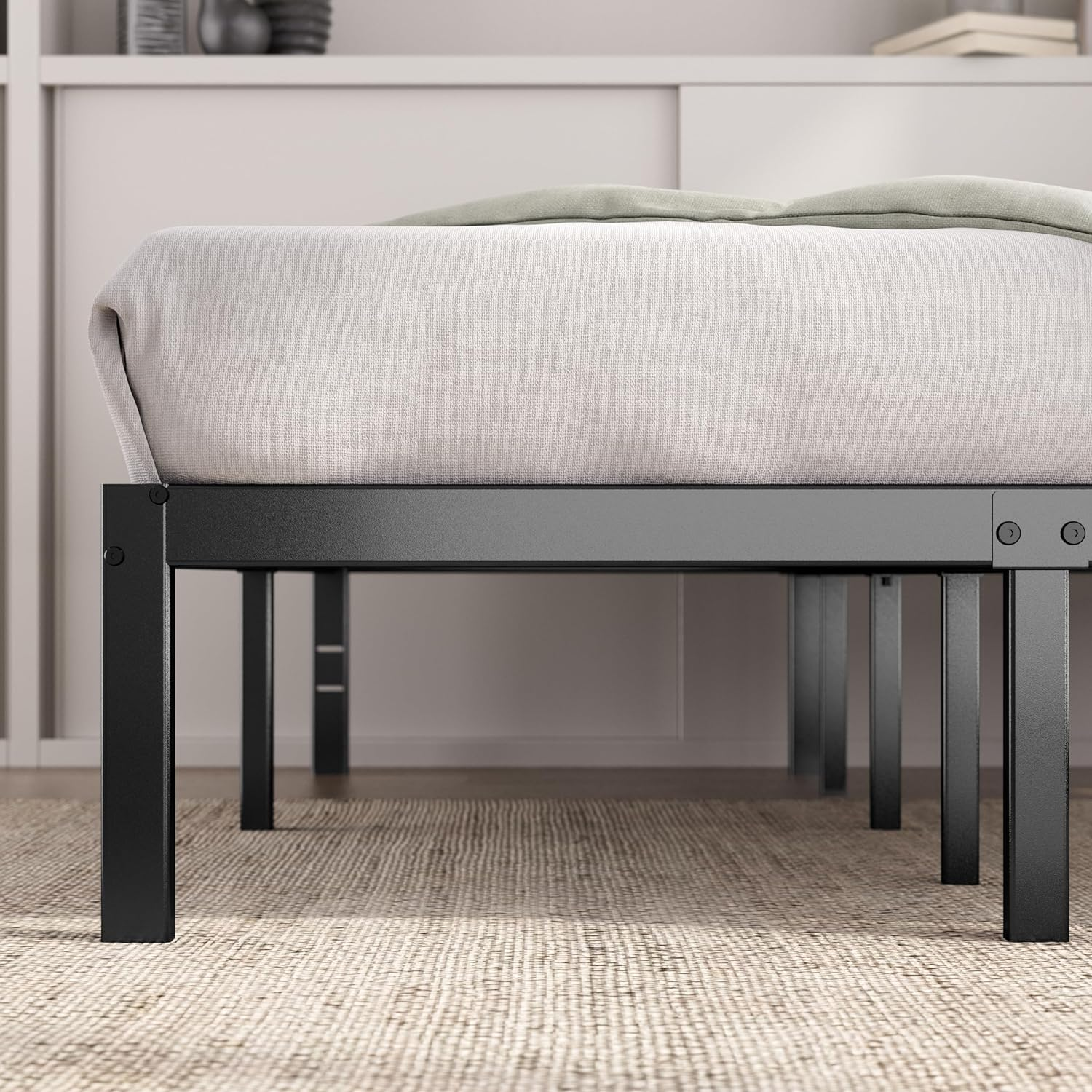 Zinus Elias Double Bed Frame 35Cm, Metal Bed Base, Bedroom Furniture image number 2