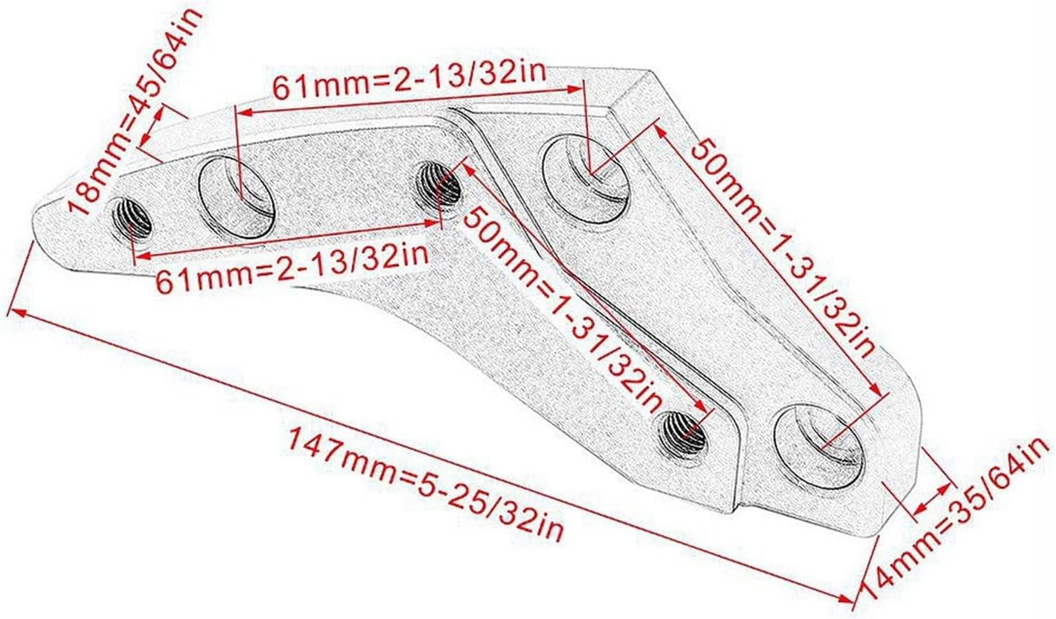 Handlebar Parts Decoration Riser 18Mm Motorcycle Bar Clamps Handlebar Risers Adapter for K1600GT K1600GTL 2012-2019 Motocross Accessories image number 1
